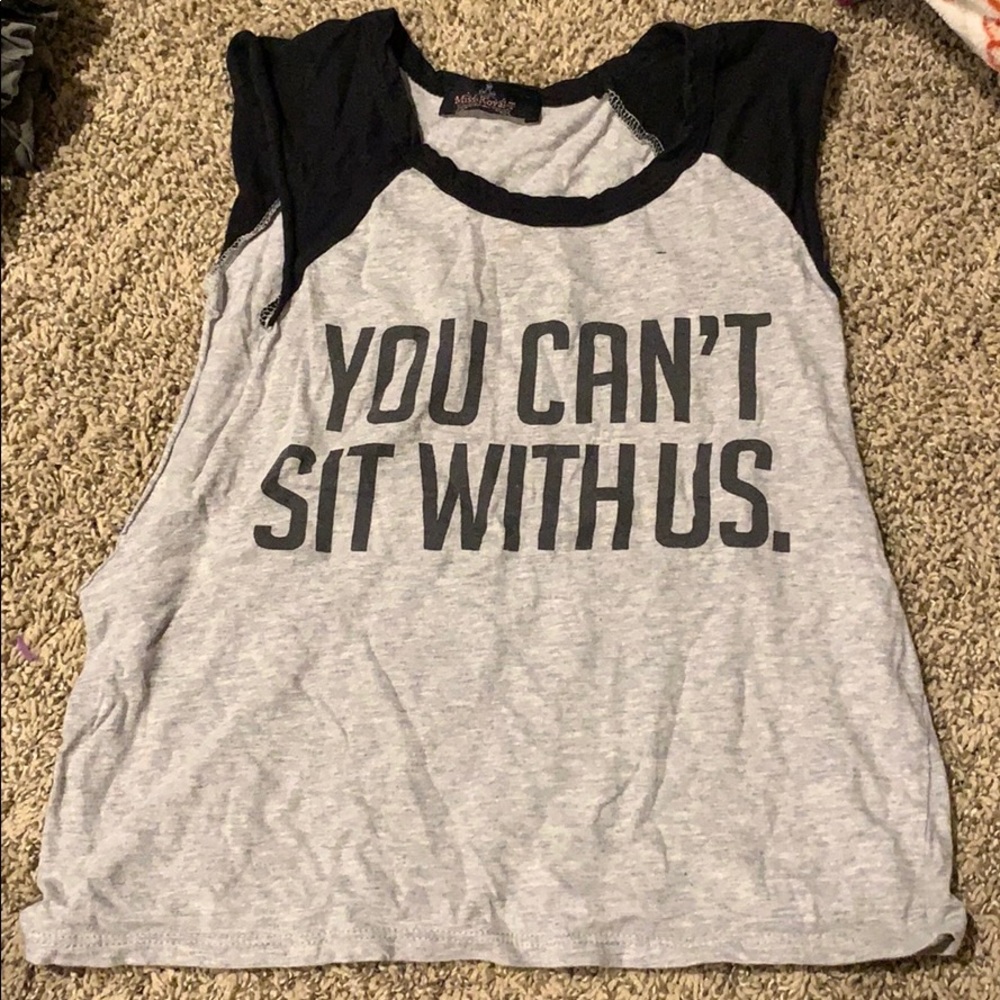 Cropped novelty tank top